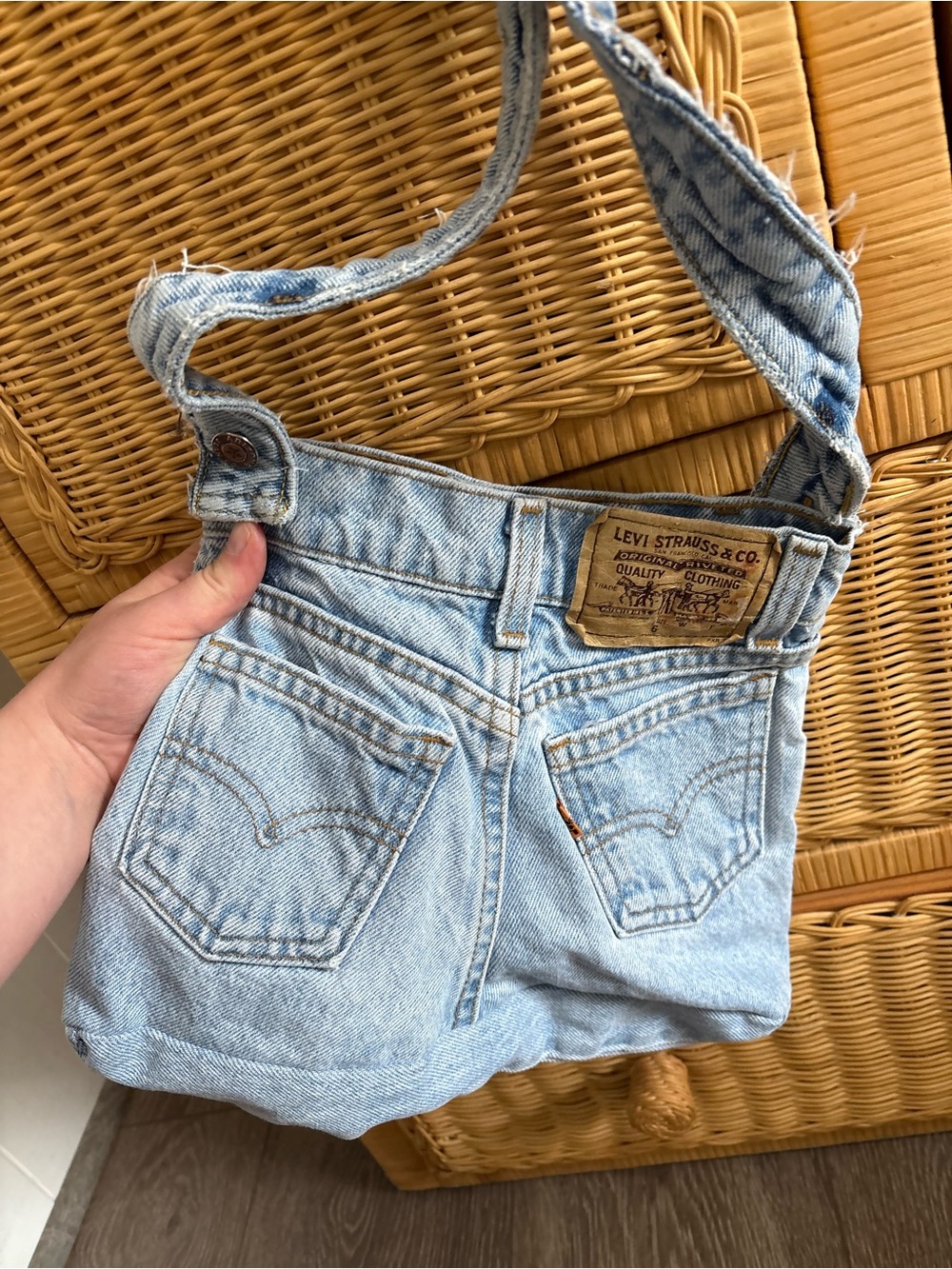Levi's Light Blue Denim Crossbody Bag